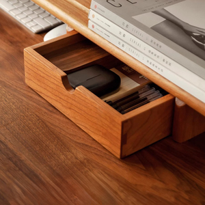 Tùy chỉnh cherry WALNUT gỗ màn hình đứng Ergonomic máy tính Riser & Bàn tổ chức cho văn phòng nhà - Product Image 3