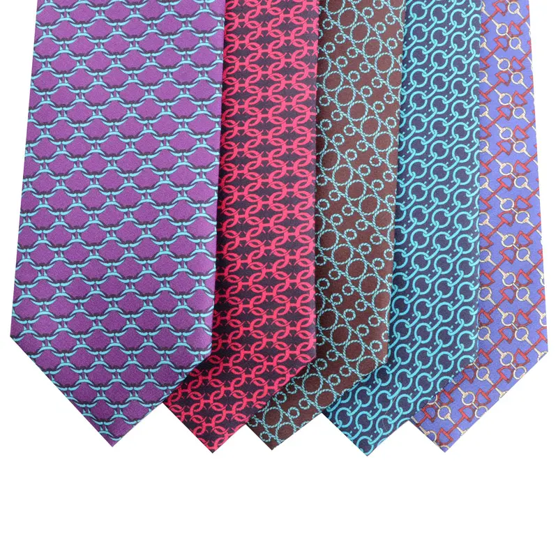 Krawatten hersteller Mode Luxus hand gefertigte benutzer definierte Herren Business Krawatte Polyester bedruckte Krawatten für Männer formelle Geschenke