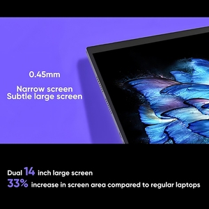 360 YOGA Laptop 14 "+ 14" Dual 2.5K Full-size IPS Notebook 12th Gen Core N95 Computer portatile per ufficio per le imprese - Product Image 2