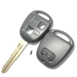 L-exus GX470 RX350 ES300 RX300 RX400h SC GS LS T-oyotaノーカットブランクブレード用交換用2ボタンリモートキーシェルケースカバー - Product Image 1