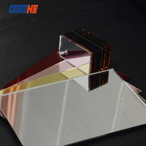Shatterproof Mỏng Linh Hoạt 1220X2440 Cứng Bề Mặt Acrylic Gương Tấm Vàng Và Bạc Hai Cách Linh Hoạt Gương - Product Image 1