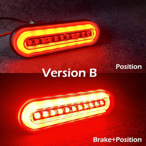 ECE E-mark ไฟ LED สีแดงด้านข้างไฟเครื่องหมายไฟท้ายไฟเบรคไฟกวาดล้างไฟเครื่องหมายเส้นล่างสําหรับรถบัส Rv รถตู้รถพ่วงรถบรรทุก - Product Image 3