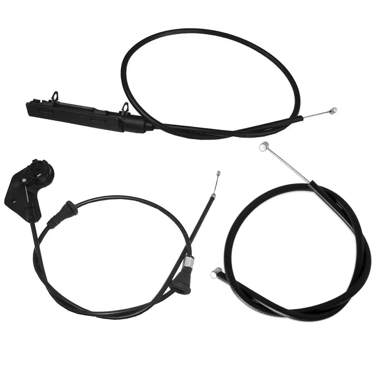 3PCS KIT de capó del motor Cable de liberación para 1998-2005, 318, 320, 323, 325, 330 E46 OE 51238218859