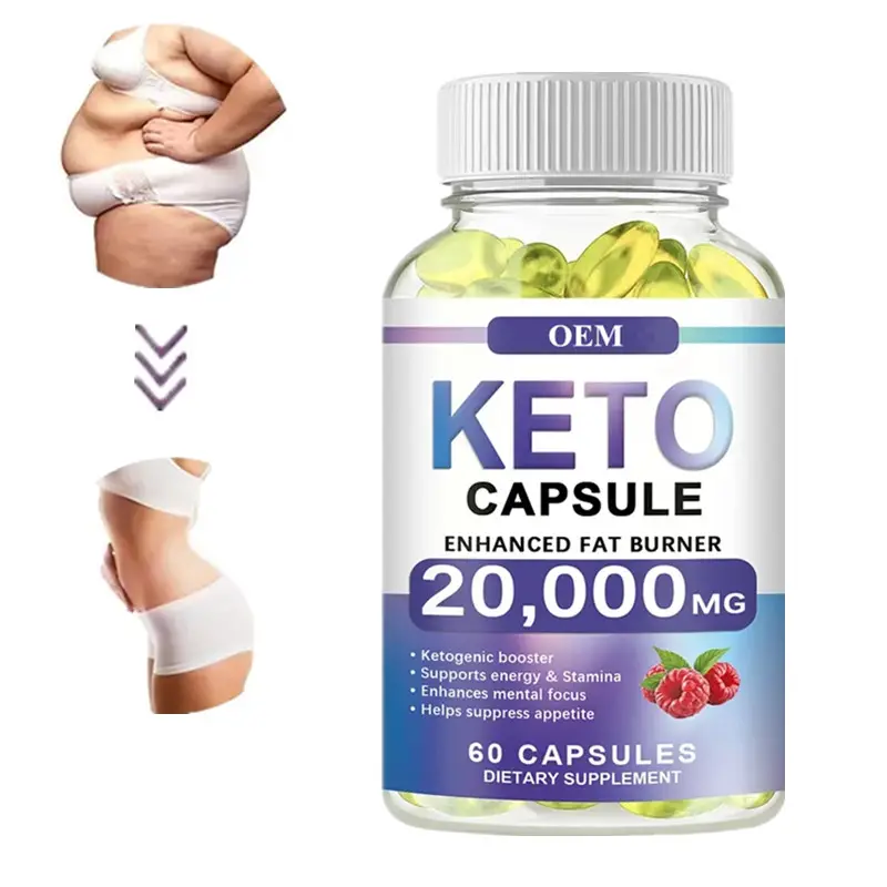 OEM/ODM/OBM estratto vegetale di vendita calda Keto capsule dimagranti biologico Vegan Keto BHB capsule Immune Detox dieta Slim integratore