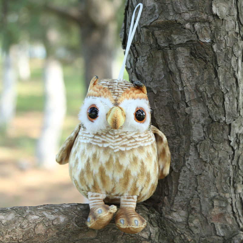 Simulation owl 12cm/60g pendant yellow