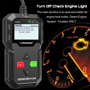 OBD2スキャナーKONNWEIKW590車エンジン診断ツール故障コードリーダー12V車用ライトトラック - Product Image 2