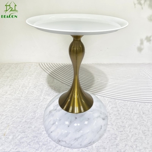 Mesa de centro pequeña multifuncional de diseño de moda para el hogar, mesa auxiliar de bandeja de Metal redonda moderna para pasillo, sala de estar - Product Image 4