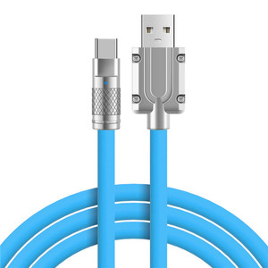 最受欢迎的2025年超快速充电电缆金属液体硅胶微型USB C型充电器数据线