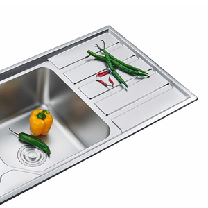 2020 美国双碗带有沥水架现代厨房洗涤槽 - Product Image 4