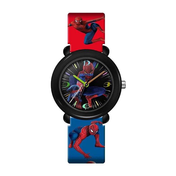 Custom Logo Customize Waterproof Silicone Analog Child Wrist Cartoon Children Boys Kids Watch