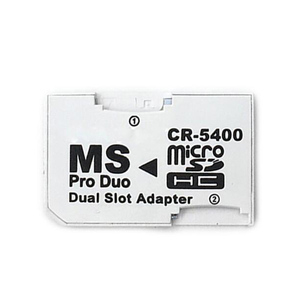 微型<span class=keywords><strong>SD</strong></span> SDHC TF到记忆棒MS Pro Duo <span class=keywords><strong>PSP</strong></span>适配器转换器卡双2插槽，用于<span class=keywords><strong>PSP</strong></span> 1000 2000 3000 - Product Image 3