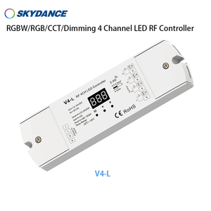 V4-L Skydance 12-48VDC 4A/Channel RGBW/RGB/CCT/oscuramento 4 canali LED RF Controller digitale Display numerico - Product Image 3