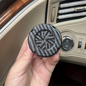 One-Click Ring Engine Anti-Scratch ABS <strong>Push</strong> <strong>Start</strong>/Stop <strong>Button</strong> Cover Carbon Fiber Motorcycle Ignition Key Switch Interior Kits - Product Image 4