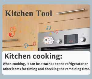 6 segmenti opzione conto alla rovescia magnetico conto alla rovescia Timer Volume regolabile per la cottura in classe cottura insegnamento da cucina timer da cucina - Product Image 4