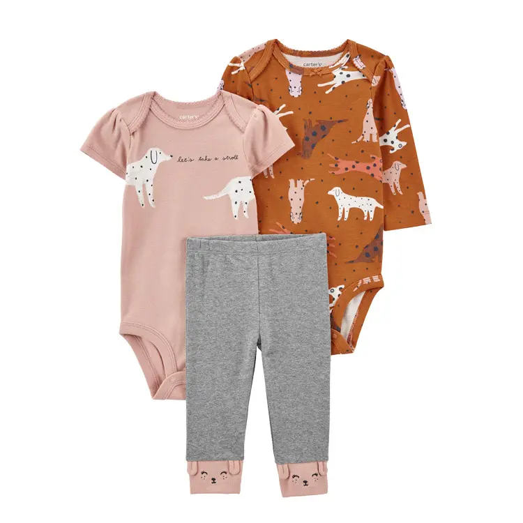 Quần Áo Trẻ Em 3 Pcs Bé Boys 'Cô Gái Rompers Bodysuits 100% Cotton Bé Jumpsuit Quần Áo Trong Kho Sẵn Sàng Để Đi