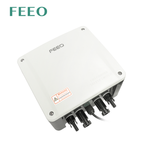 Dispositivo de apagado rápido Panel solar Interruptor de seguridad de bombero impermeable 1500VDC 40A IP66 Apagado rápido 1-10 cuerdas