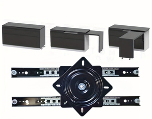 360 डिग्री घूर्णन डाइनिंग बार ट्रैक, भारी शुल्क टेलीस्कोपिक स्लाइडिंग द्वीप तालिका प्रणाली, समायोज्य स्टील पुश-पुल रेल - Product Image 1