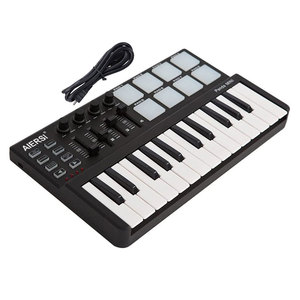 艾尔西品牌midi键盘钢琴25键迷你钢琴usb数字控制器音乐键盘乐器 - Product Image 2