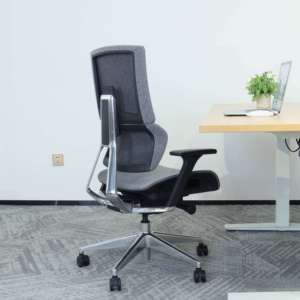 X6 Moderner ergonomischer Bürostuhl Computer Gaming Sessel mit Mesh Swivel Aluminium Lift verstellbarem Stoff für Führungs kräfte - Product Image 3