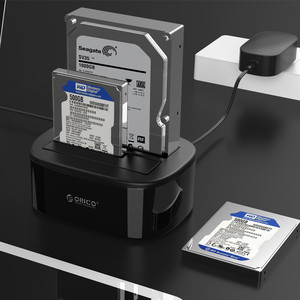 <strong>ORICO</strong> Dual Hard Disk Base Copier Sata Solid State Mechanical Protection Box <strong>2</strong>.5/3.5 &quot;Hard Disk Base 6228US3-C - Product Image 4
