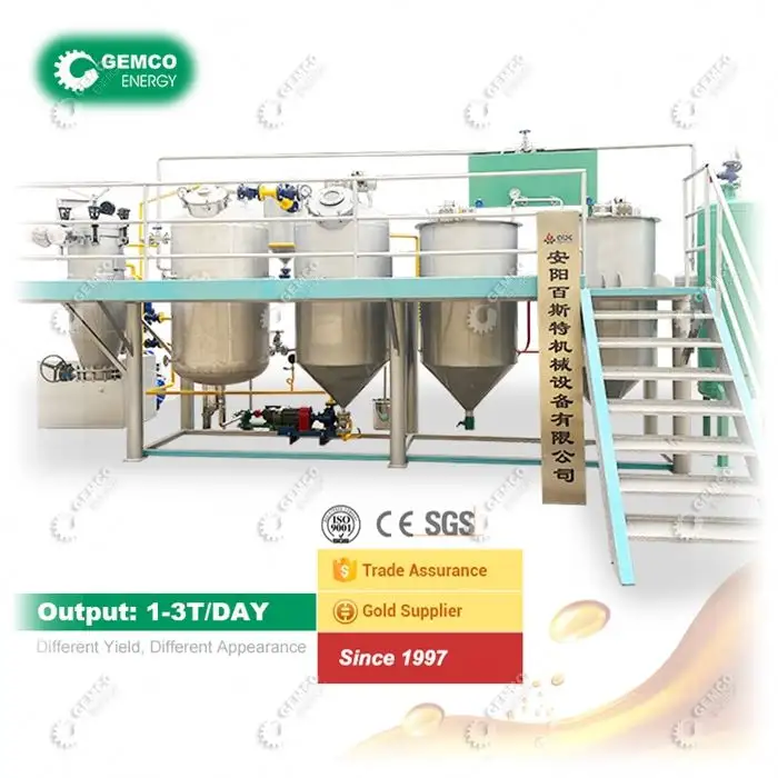 La migliore macchina per raffineria di olio di senape di girasole commestibile di piccole dimensioni a prezzi accessibili per la raffinazione della lavorazione di petrolio greggio, cocco, olio