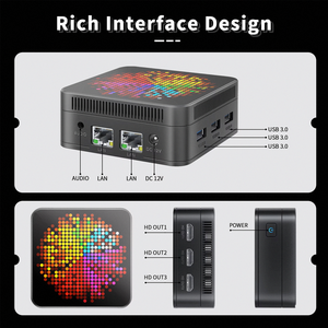 Mini PC Serie 2,5 CPU Atom C3558 C3758R C3808, 10G SFP +/G LAN/Consola/VGA, Qotom Mini Server/ Router Firewall - Product Image 4