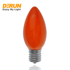 C7 C9 Holiday Candle String Bulbs 7W 15W E17 Rojo Verde Azul Amarillo Colorido Navidad Bombilla incandescente decorativa, - Product Image 6