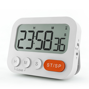 Timer digitale silenzioso orologio sveglia Display LCD ricaricabile a batteria Timer conto alla rovescia Timer Fitness - Product Image 6