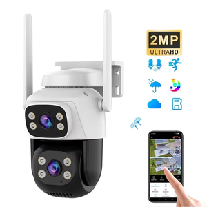 VEESKY Outdoor 3MP IP <strong>Camera</strong> with 360&deg; PTZ 4G HD Network Night Vision and Human Detection for Security Baby <strong>Monitor</strong> <strong>System</strong> - Product Image 1