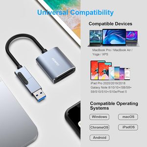 BENFEI Universal SD-Speicher kartenleser USB-Kartenleser Typ C/Typ A zu SD TF - Product Image 6