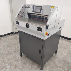 Передний E490T Электрический резак для бумаги с 100 группами x 96 шагов с 7-дюймовым сенсорным экраном, высокоскоростная резка бумаги - Product Image 4