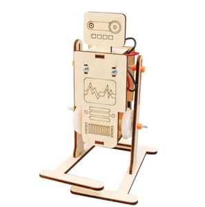 DIY montiertes Modell elektrischer zweibeiniger Gehroboter Wissenschaft Entdeckung STEM Bildung Physik Experimental-Satz für Kinder Geschenke