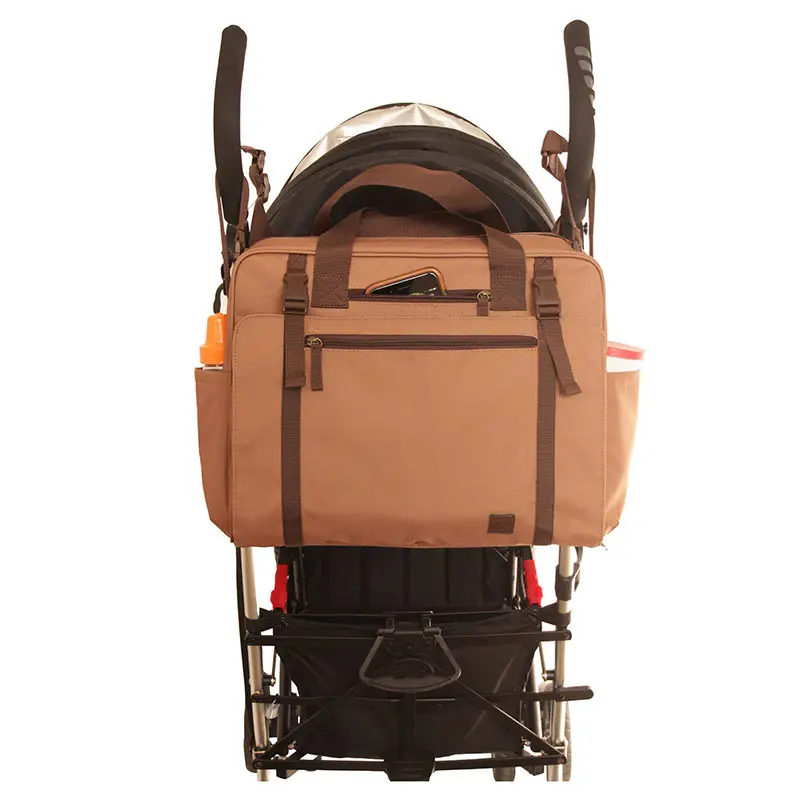 नायलॉन निविड़ अंधकार कैनवास डायपर बैग बच्चे को लंगोट बैग Strollers के साथ