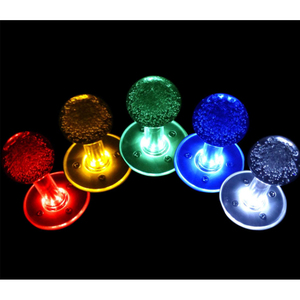 5V oyun salonu oyun makinesi aksesuarları çok renkli LED aydınlatmalı kristal oyun Joystick jetonlu oyunlar için ışıkları ile - Product Image 6
