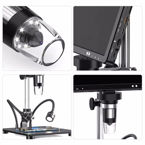 Nuevo Microscopio de vídeo DM12 10,1 \ "con fuente de luz LED para aplicaciones electrónicas de reparación y soldadura móviles - Product Image 5