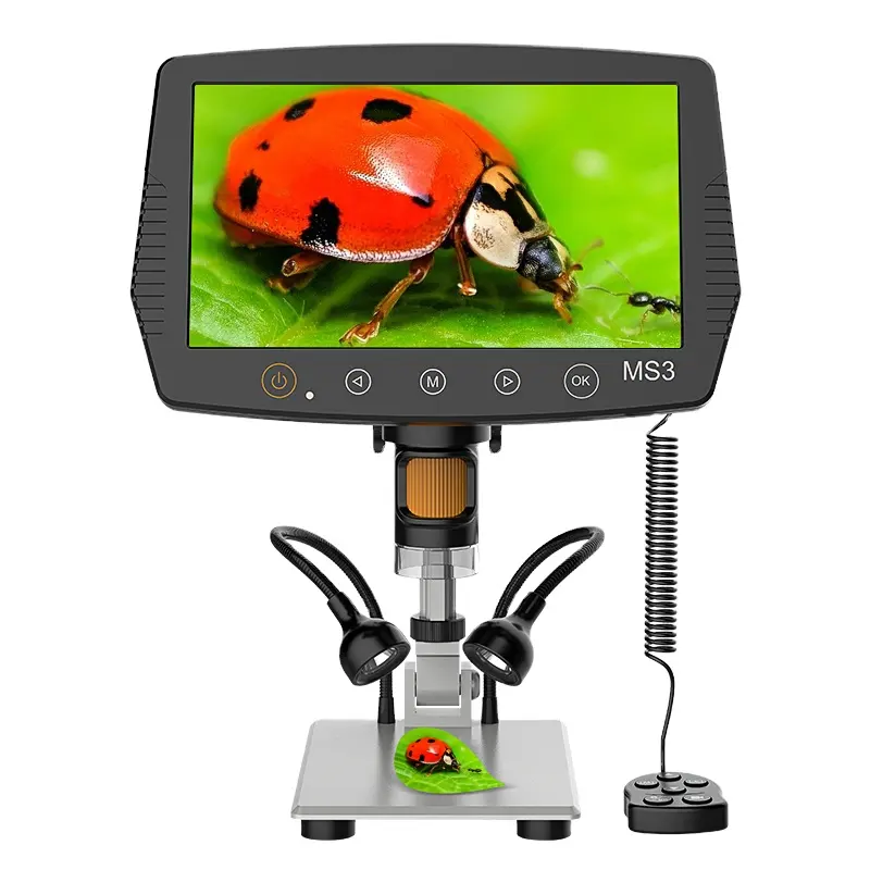 Microscopio con pantalla Lcd de 9 pulgadas, cámara Digital VGA para inspección PCB, gran oferta, novedad