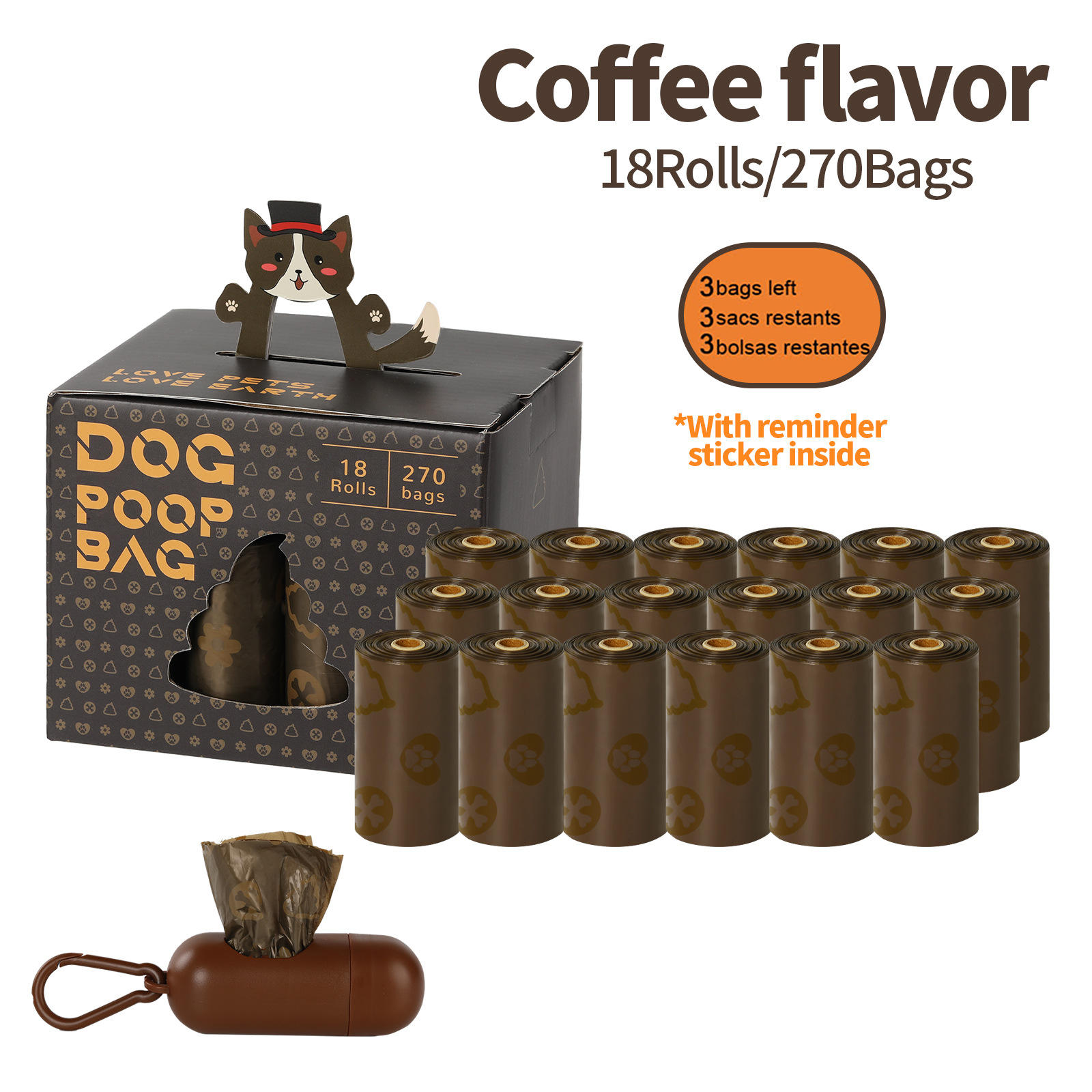 18 ม้วน+ที่กดสีกาแฟ