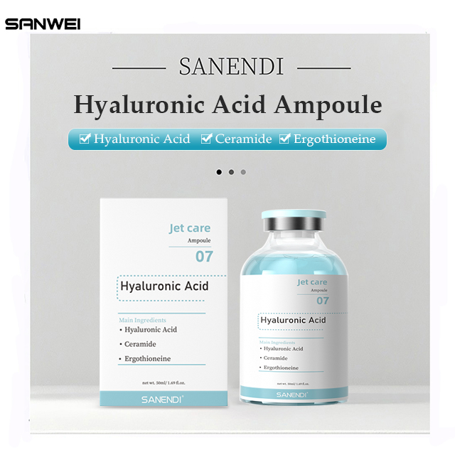 Ampolla de cuidado facial con ácido hialurónico