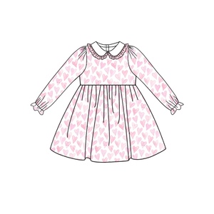 Preorder Boutique Valentine's Day Love <strong>Little</strong> Girls Outfits Kids Dress Baby Bubble Romper Wholesale Sister Matches Clothes