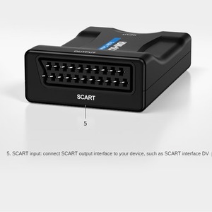 Convertidores de divisores de video HD de alta definición de 1080p Resolución 4K 60Hz SCART para convertidor HDM1 Pantalla de conmutador de cable Scart - Product Image 5