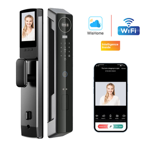 Hot Selling <strong>Security</strong> Camera Door Lock Combines Fingerprint Recognition Wishome App Card Induction <strong>Code</strong> and Key Unlocking - Product Image 2