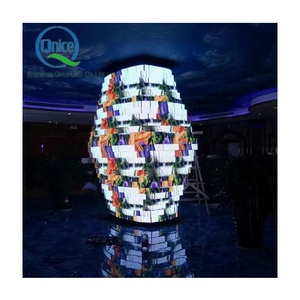 Forma speciale girevole LED schermo per la sala espositiva ad alta tecnologia flessibile LED pannello morbido modulo Pantalla LED Video Wall - Product Image 4