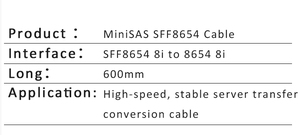 Tùy chỉnh chiều dà<span class=keywords><strong>i</strong></span> minisas sff8654 Cáp 8654 8i để 8654 8i 600 mét dà<span class=keywords><strong>i</strong></span> nộ<span class=keywords><strong>i</strong></span> bộ máy chủ cáp bộ phận máy tính để bán - Product Image 6