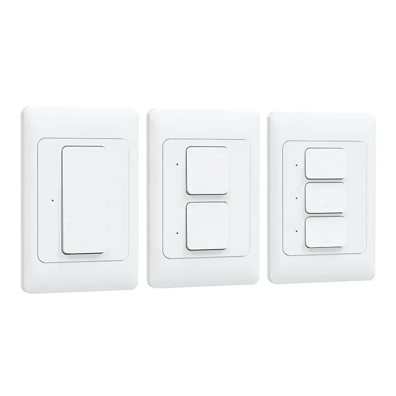 Australie Smart Home Wifi Interrupteur de Lumière, 1 2 3 Gang Physique bouton poussoir smart wifi Wall Switch matter smart switch