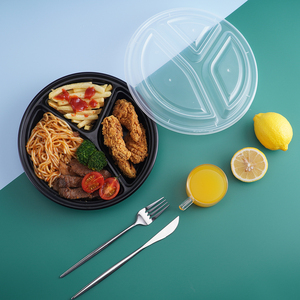 アメリカンスタイル16OZ 24OZ 30OZ 32OZ 48OZラウンドテイクアウェイランチボックスプラスチック食品トーゴ容器