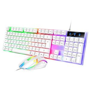 Factory Customized Set New <strong>Custom</strong> Language Teclado Klavye RGB LED Backlight Machinery Gaming <strong>Keyboard</strong> Mouse Combo - Product Image 4