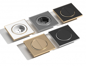 Günstige Preise Einfache Installation EU-Standard Kunststoff Material 2 Gang 2-Wege-Druckknopf Power Electric Home Light Wand schalter - Product Image 3