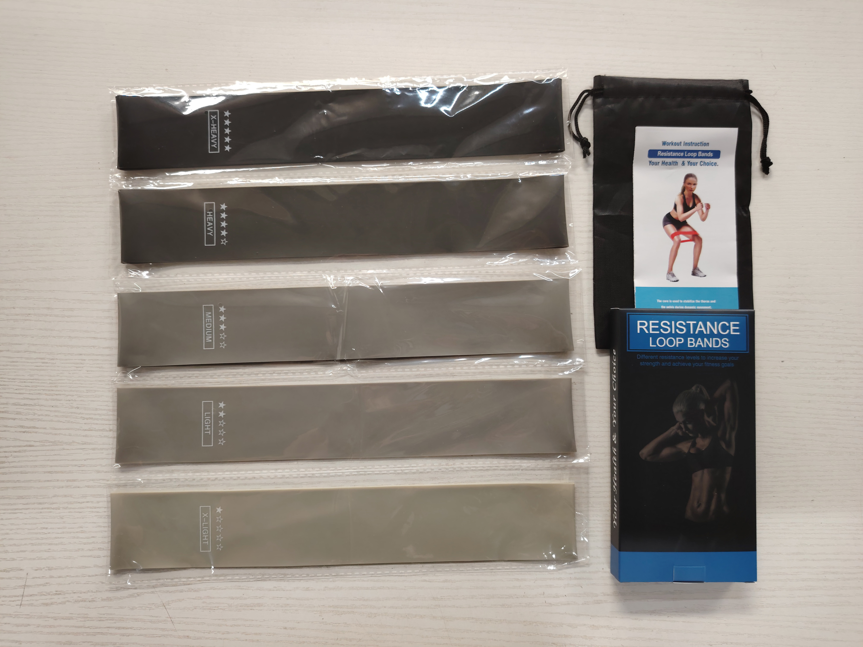 Gray to Black 5 Pcs Set