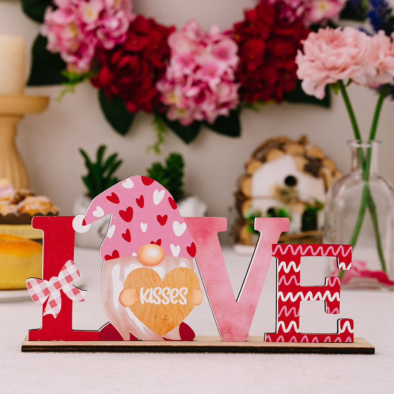 Valentine's Day wooden ornament Model A