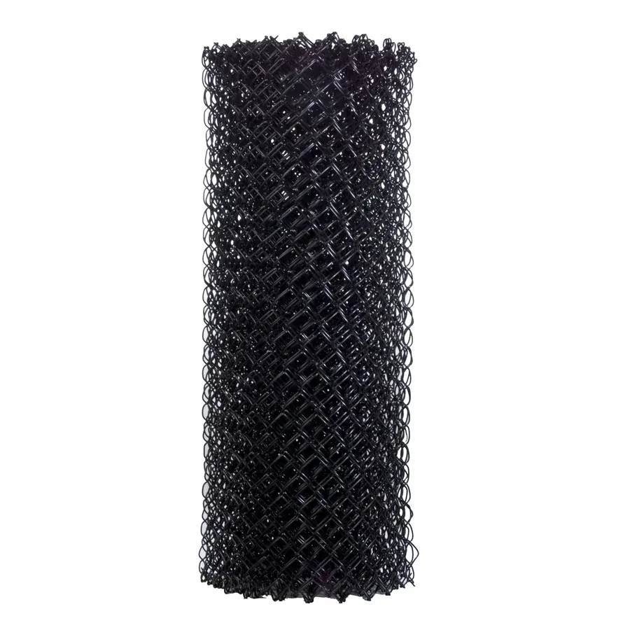 Barato preto vinil galvanizado pvc revestido wire mesh 6 '* 12' temporária cadeia link cerca preços